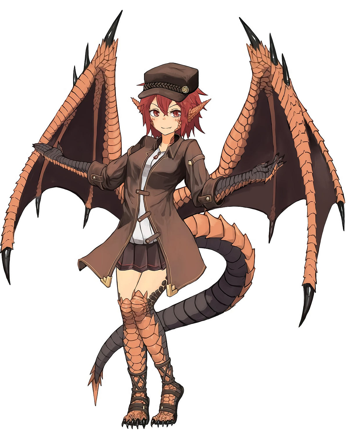 Kawai dragon girl: monster anime character [Waifu Clan] .