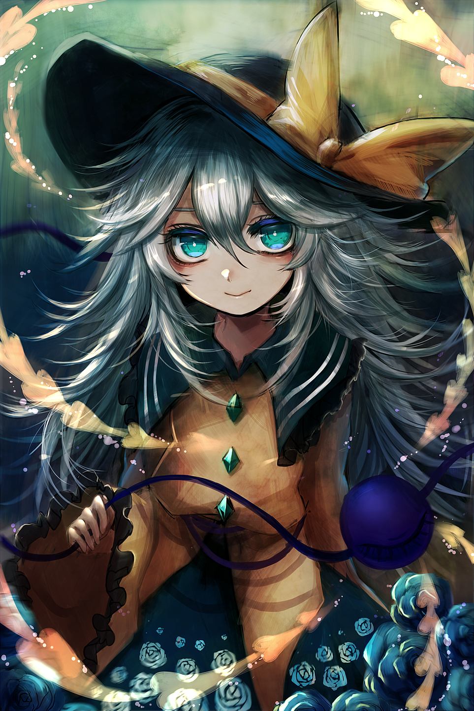 Anime girl Koishi Komeiji: Touhou series fanart: Touhou Project (Artist: Maho moco)