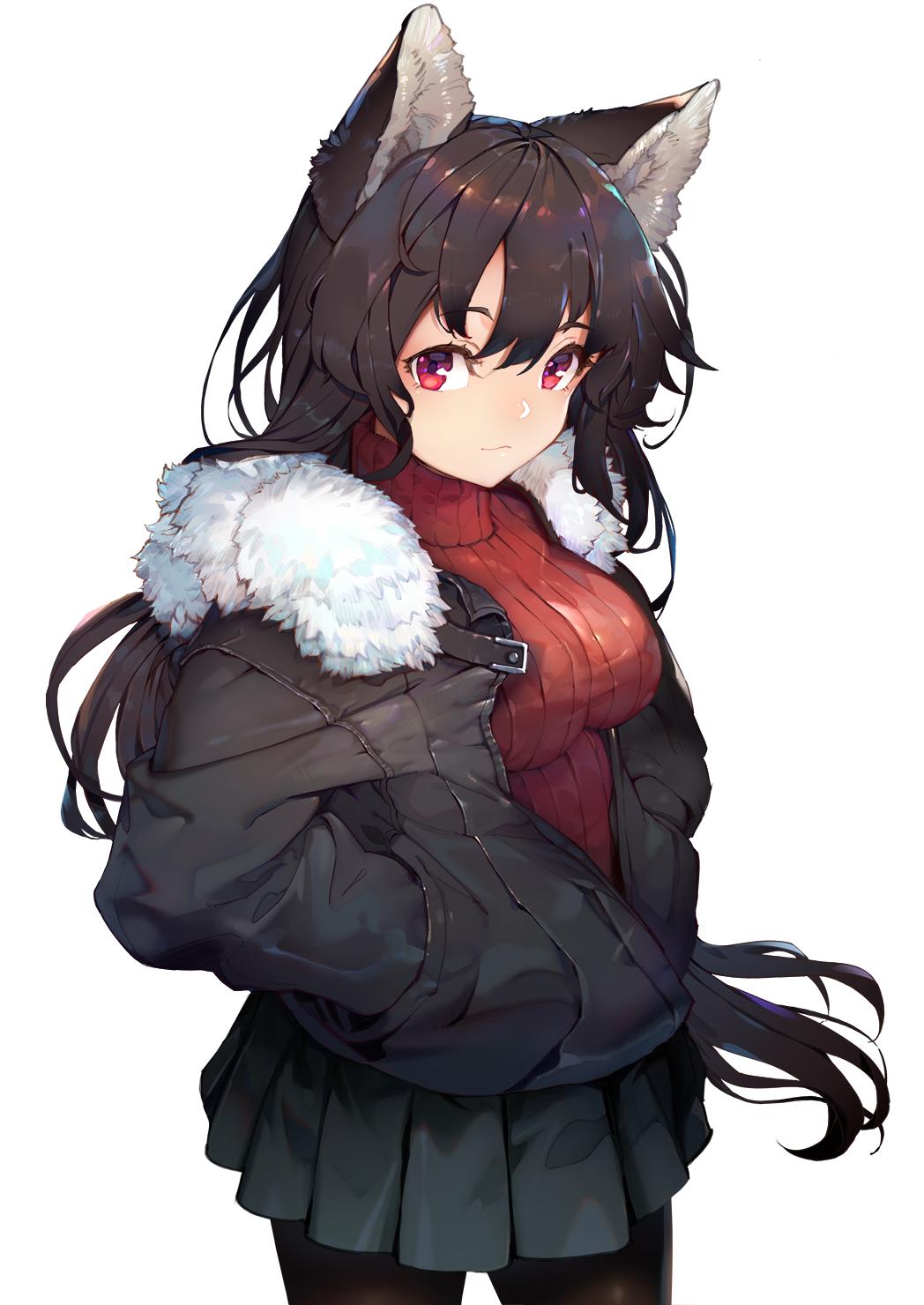 Wolf girl Imaizumi Kagerou in jacket (fan art): Touhou Project (Artist: Onion (onion and pi-natto))