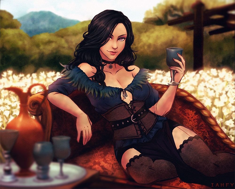 Yennefer of Vengerberg: The Witcher 3 Wild Hunt fanart: Other games (Artist: IAHFY)
