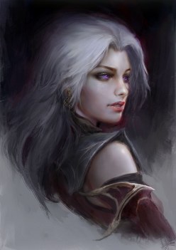 Visenya Targaryen portrait: Game of Thrones (GOT) character (digital art by theDURRRRIAN)