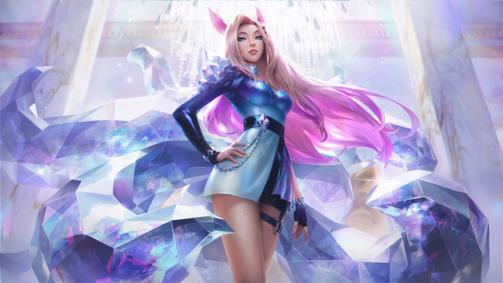 K/DA ALL OUT Wallpapers: Ahri, Akali, Evelynn, Kai'Sa, Seraphine skins arts: League of Legends (Picture by Riot Games)