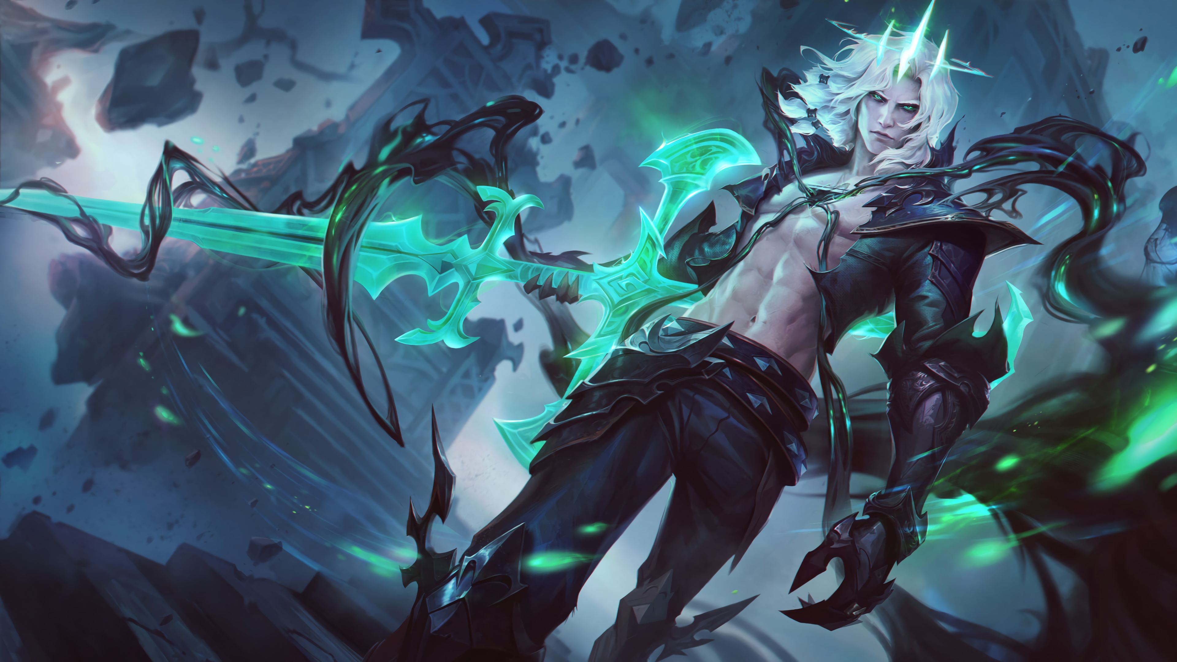 Wallpapers: Viego, The Ruined King splash art (4K): League of Legends (Artist: Riot Games)