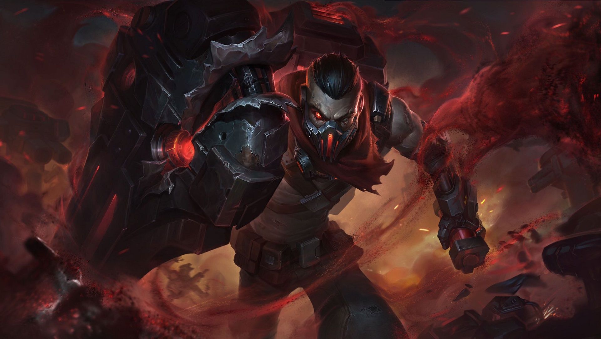 Resistance Yorick, Singed, Jayce Wallpapers (Full HD splash arts): League of Legends (Drawing by Riot Games)