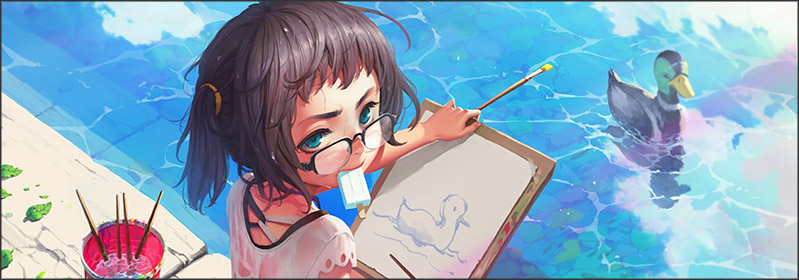 Popular anime and game artists. Best digital arts collection