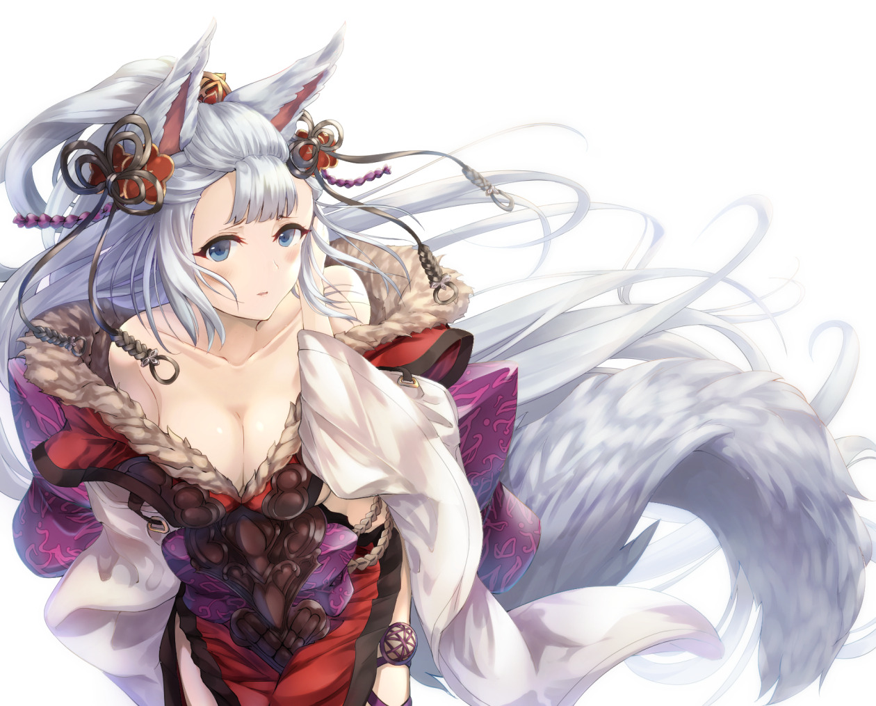 Cute white fox girl Socie: Granblue Fantasy (Artist: Coffee1223)