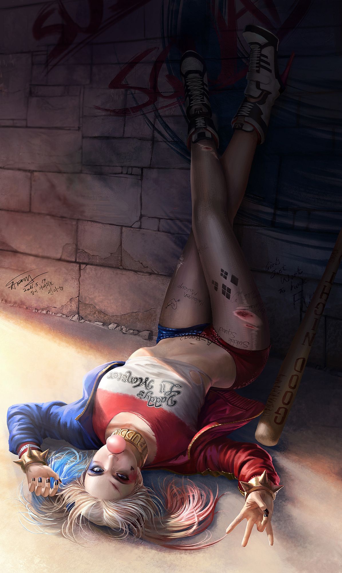 Harley Quinn (Margot Robbie): DC Comics fanart: Other games (Artist: A-rang (TaeKwon Kim))